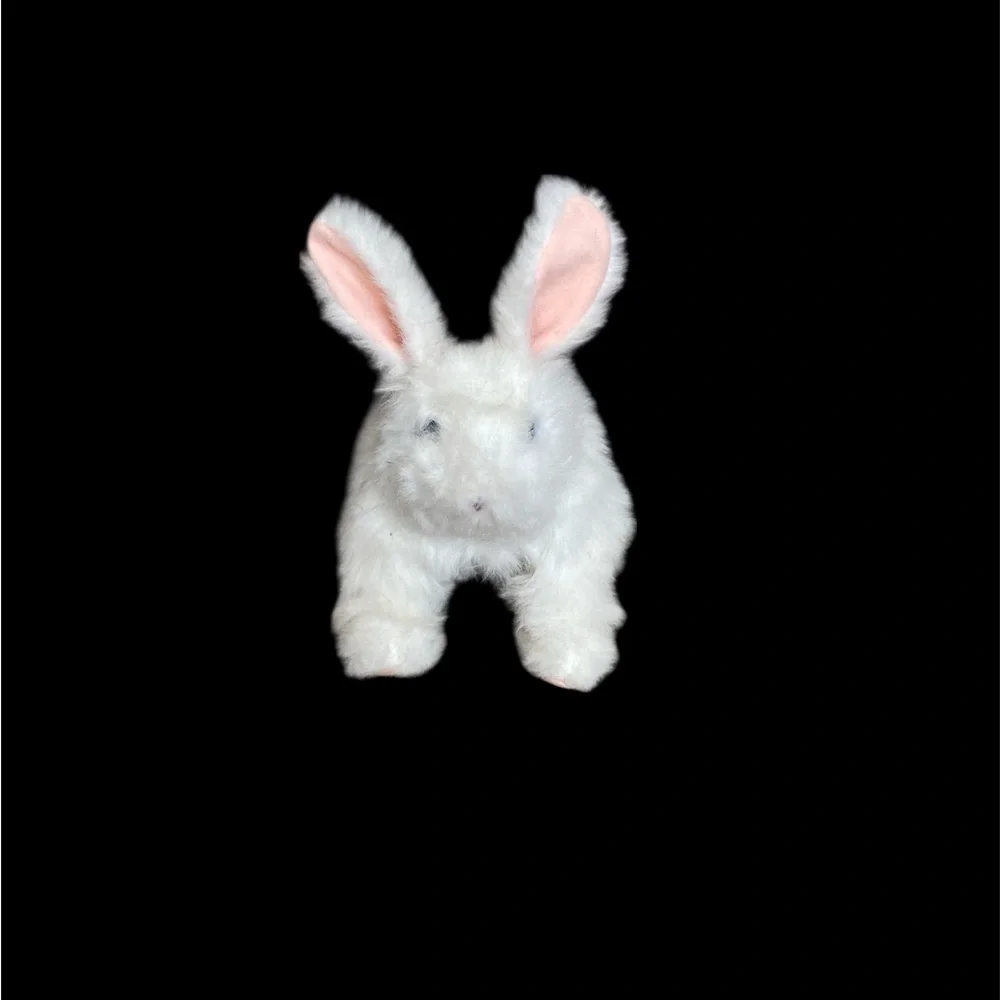 FurReal Friends 2011 Hop n’ Cuddle Interactive White Bunny Rabbit Moves WORKS